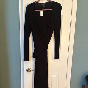 Banana Republic Black Long Sleeve Dress